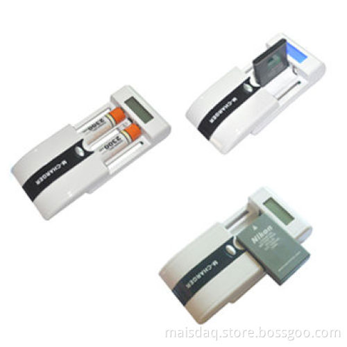 LCD Universal Li-ion Battery Charger with LCD for Showing Charging State